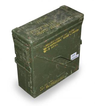 Ammo box U.S. Military 25mm Green Ammo Box 12cm x 32cm x 34cm Nice Grade 1 - main image